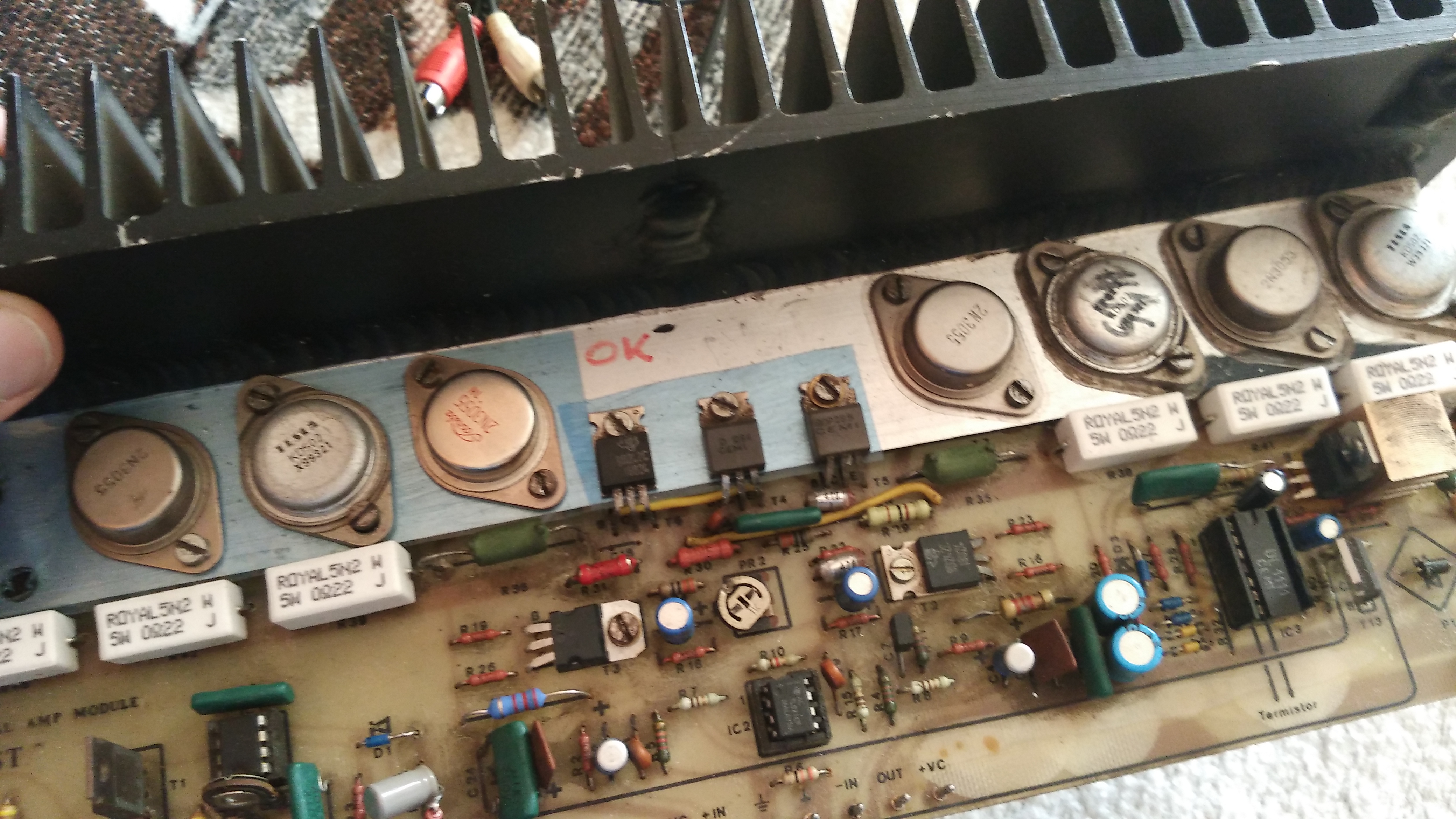 Wzmacniacz na KD503/KD502/2N3055 - elektroda.pl