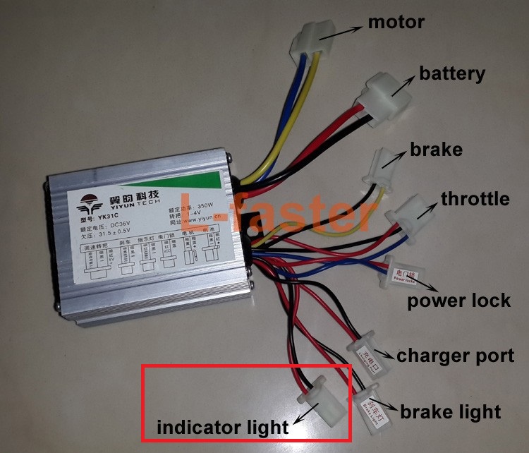 Podłaczenie manetki do skutera elektrycznego - elektroda.pl lb27 electric scooter controller wiring diagram 