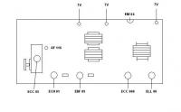 Schemat do radioodbiornika Quelle Simonetta z lampami ECC 85, ECH 81, ELL 80