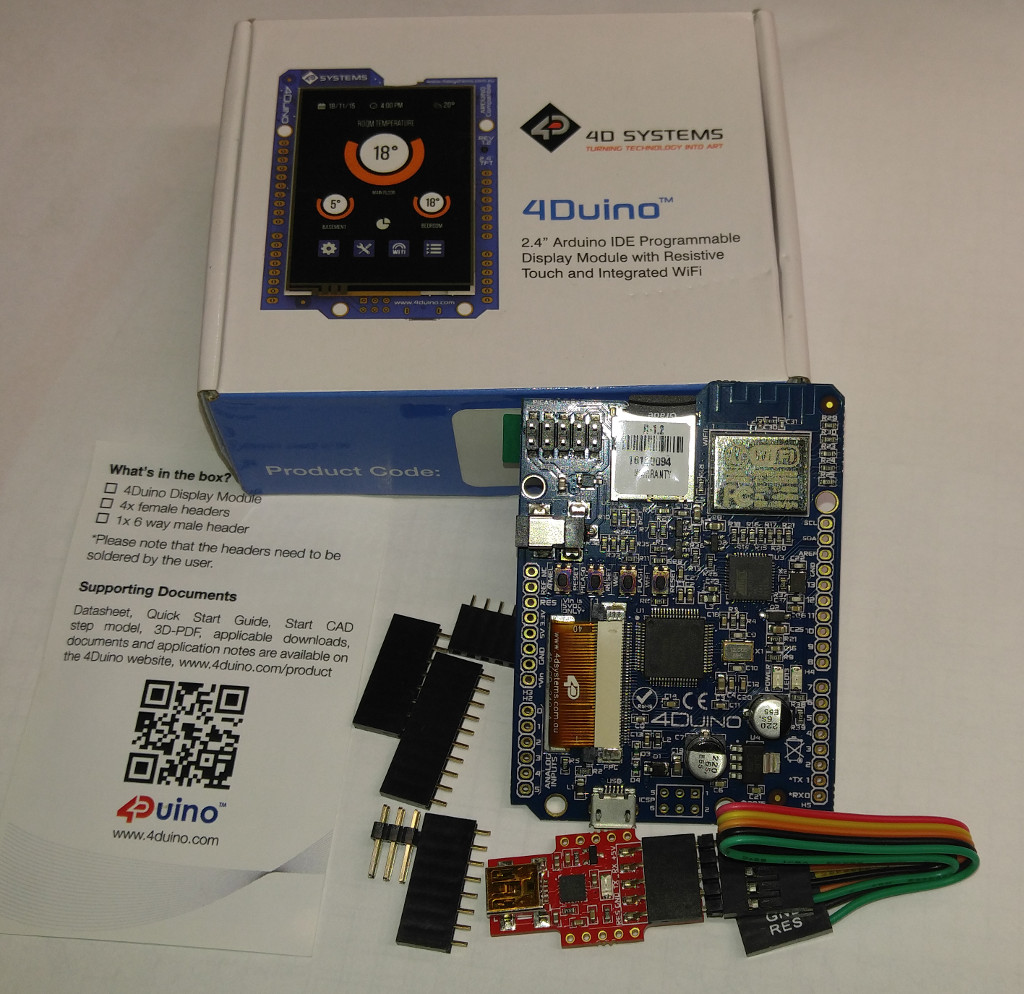 [Sprzedam] Zestaw 4Duino – Arduino+LCD+controler+WiFi+SD