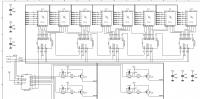 ATMEL 89c51cc01 Assembler - Multipleksowanie ośmiu 5x7 LED - sterowanie wyśw.