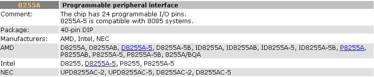 Nec D8255ac-5 Upd8255ac-5 Programmabile Peripheal Interfaccia - Foto 6