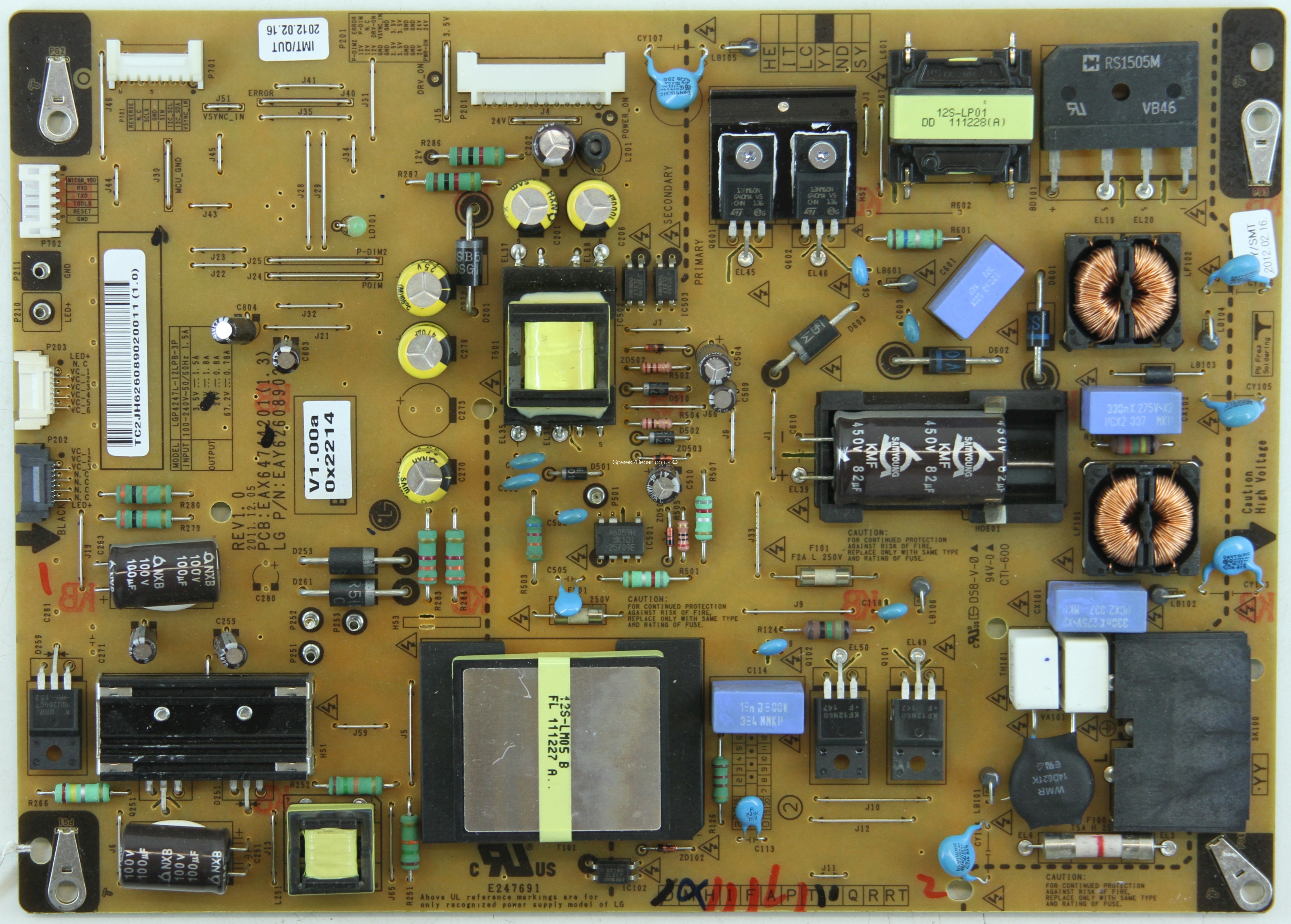 LG 42lm670S TV Not Responding After Power Outage Fuse, LED, Remote