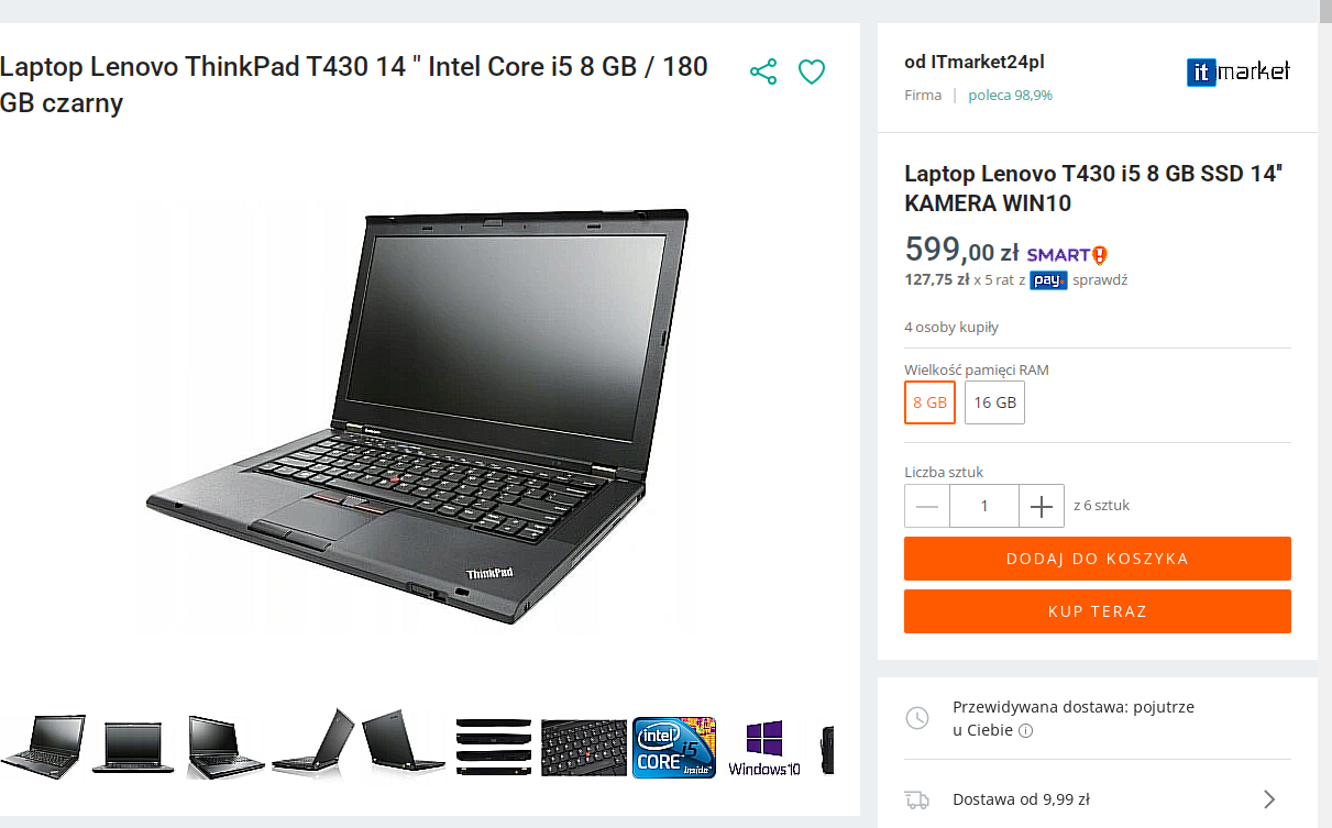 Laptop do 700zł konstrukcja, sterowniki Win 7, matryca Czy Dell