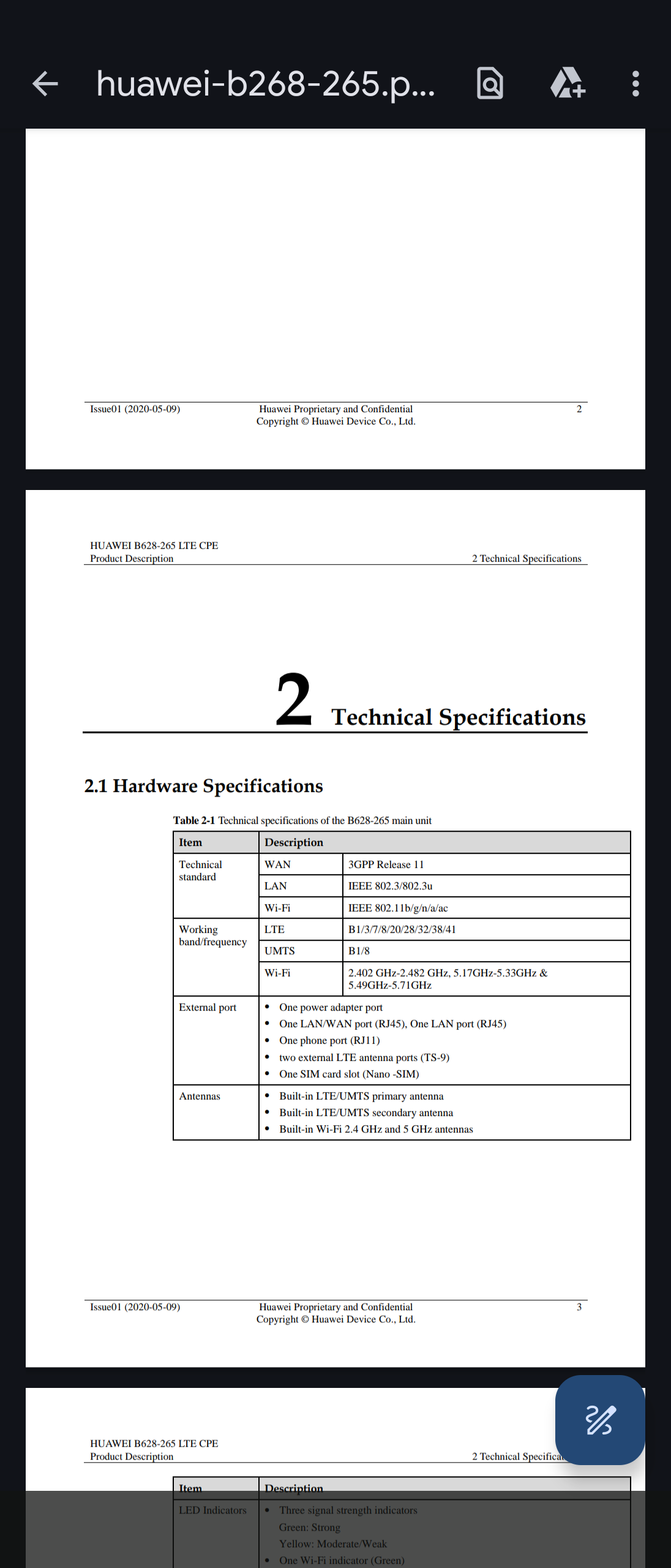 Router Huawei B628-265 nie łączy się z siecią LTE