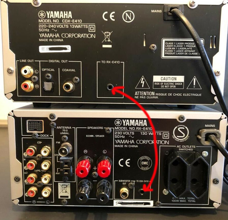 Télécommande d'origine YAMAHA MCR-E410 (WH256400 Télécommande d'origine YAMAHA MCR-E410 (WH256400