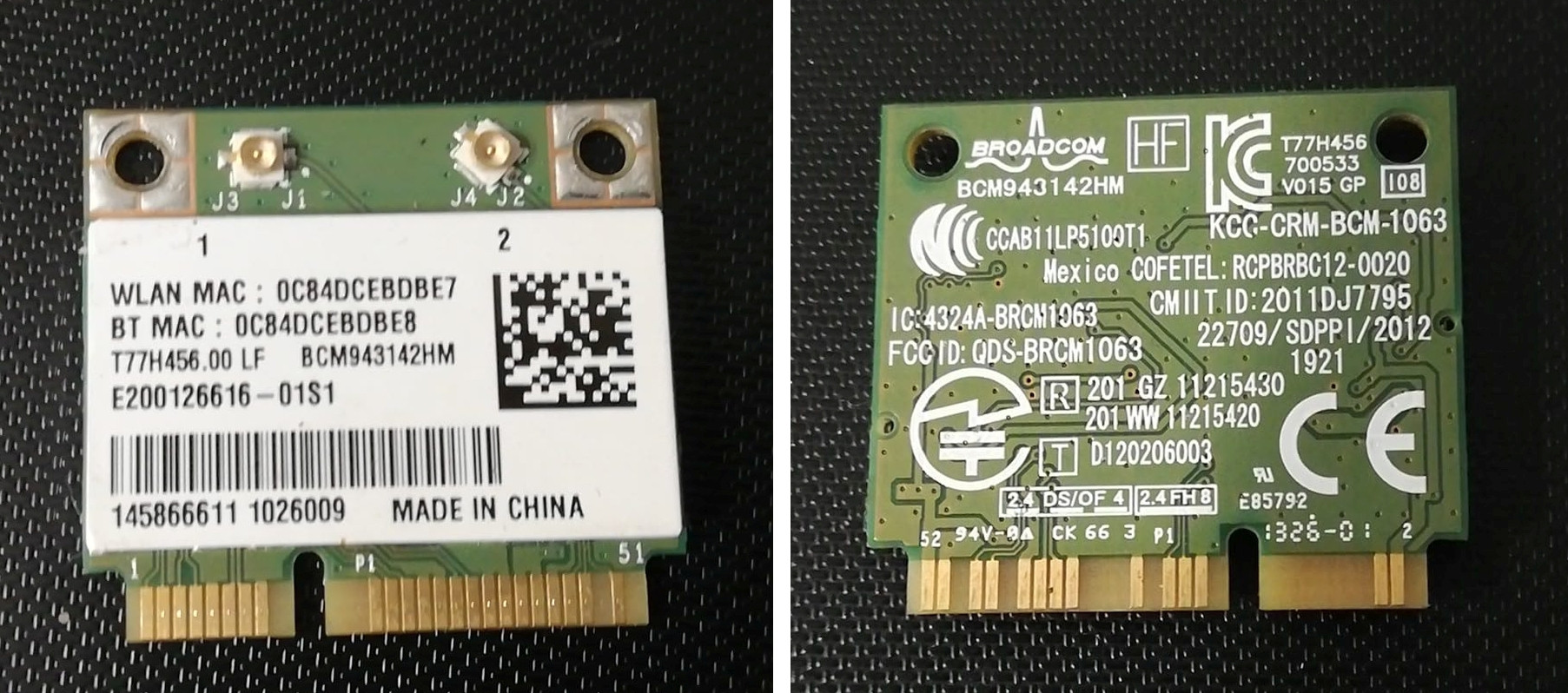 Unauthorized Wireless network card w laptopie LENOVO G510 po wymianie