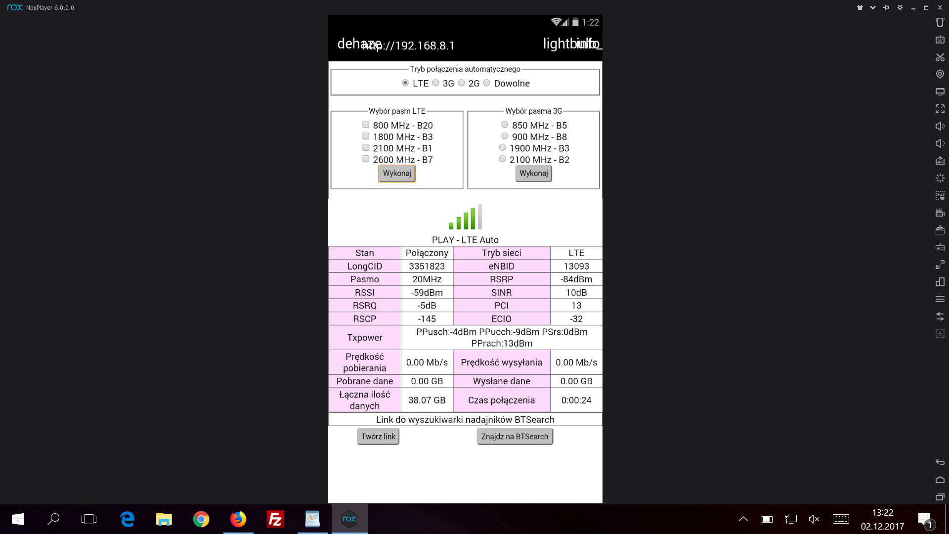 [Rozwiązano] Huawei B525 z Play co z prędkością LTE 2
