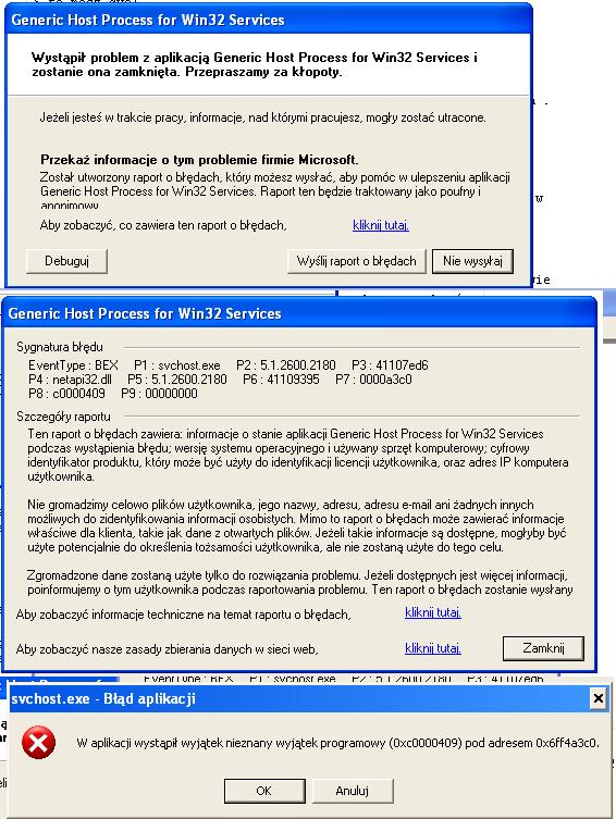 Aplication Error. Zamyka połączenie dialup. elektroda.pl