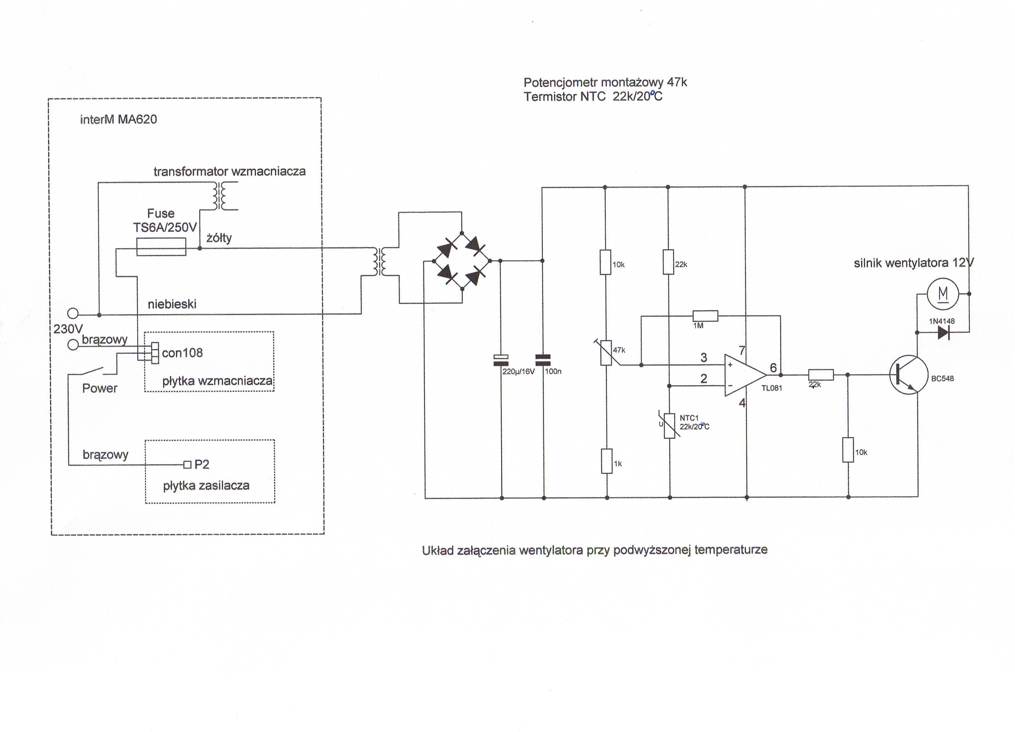 interM MA-620 - zamontowanie wentylatora - elektroda.pl