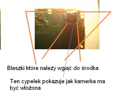 SE w715 - jak przełożyć kamerę przy wymianie taśmy LCD?