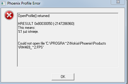 Nokia e52- ukazujący się napis -Włączenie telefonu nie powiodło się