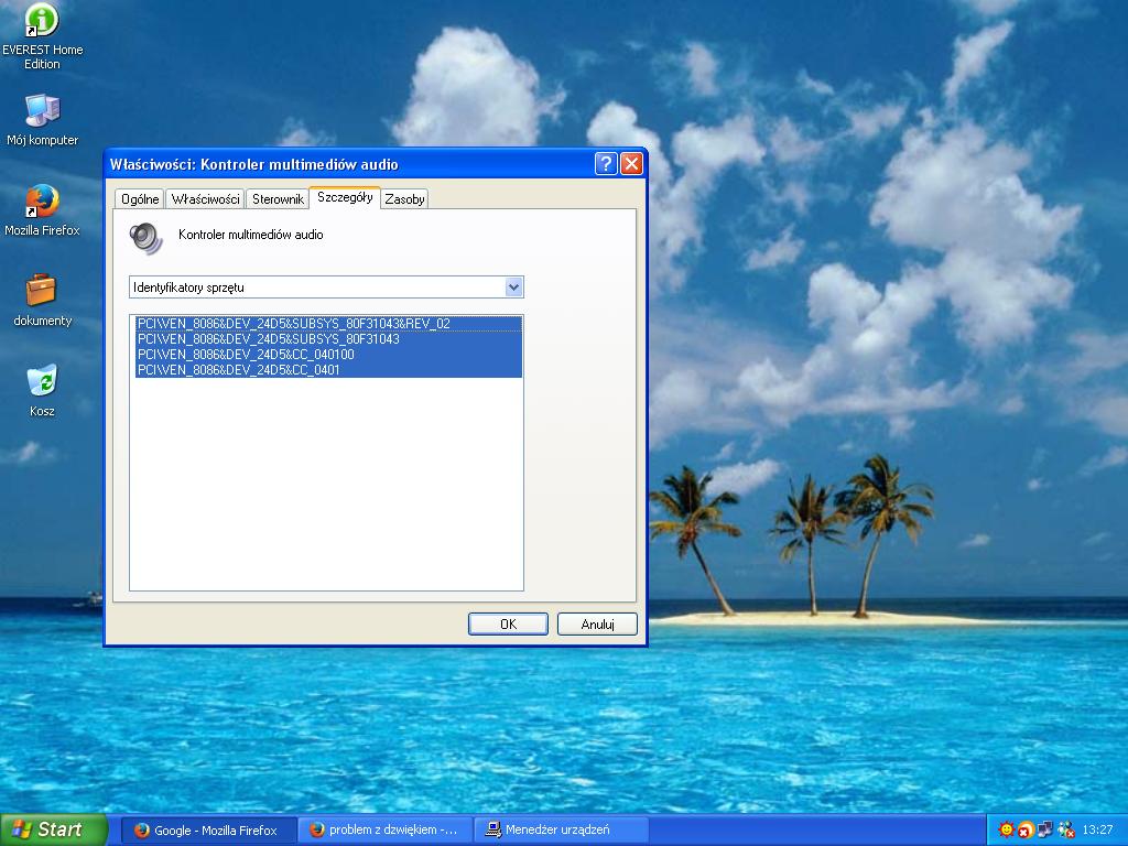 Brak dzwięku w komputerze, nie wiem co jest powodem