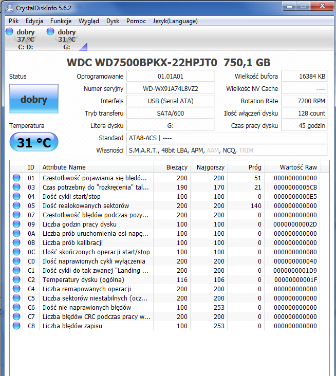 Przed Użyciem Dysku Znajdującego Się W Stacji Musisz Go Sformatować WD7500BPKX - Przed użyciem dysku znajdującego się w stacji dysków