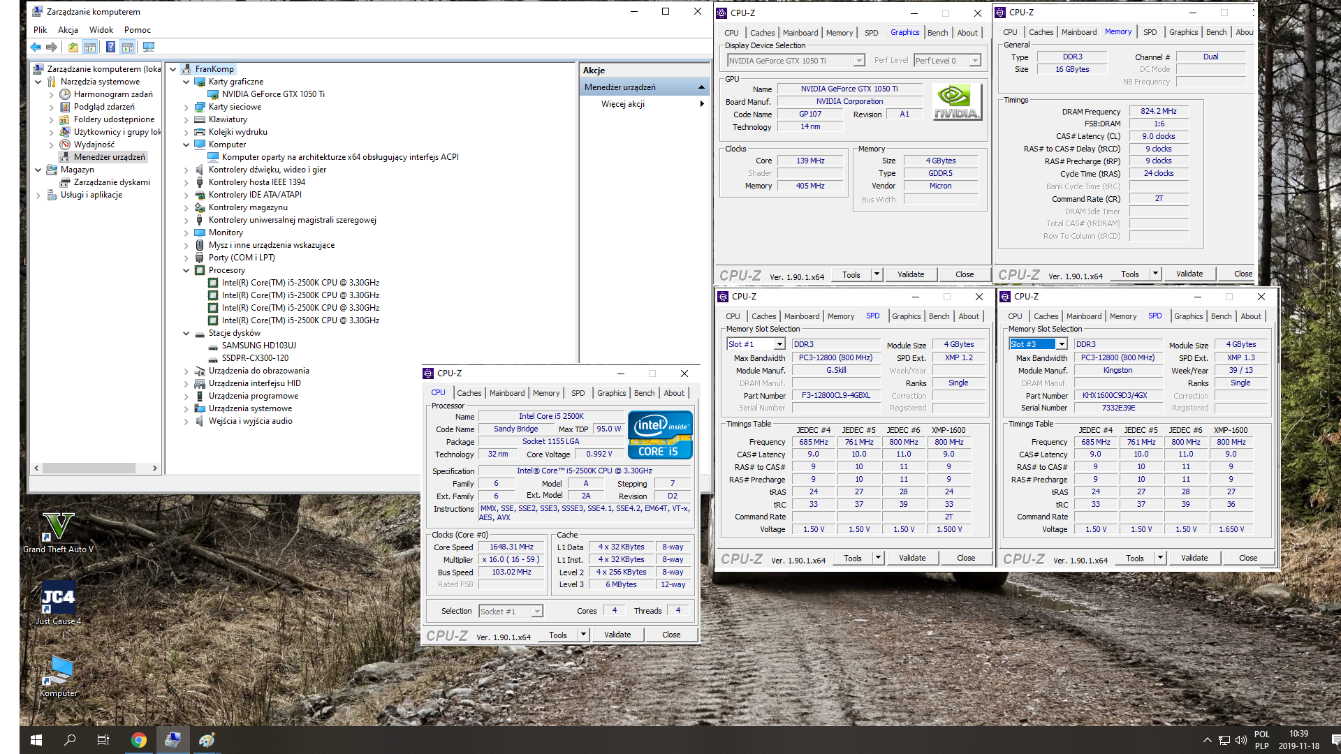 BSoD [clock_watchdog_timeout] podczas gry w LoL, GTA V i Just Cause 4