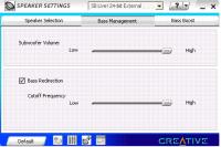 Sound Blaster Live 24-bit - miksowanie subwoofera z frontem w 5.1