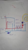 Central heating pump on the return. The question is how to install a mixer with 