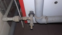 The central heating furnace pump is aerated and the water in the furnace boils.