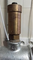 The central heating furnace pump is aerated and the water in the furnace boils.