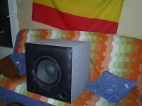 Subwoofer na Alphardzie HW1200 :) Nietypowe obicie :))