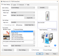 Epson SC-T5200 - Nie mogę znaleźć opcji "dopasuj do obszaru"
