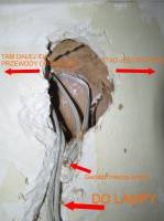 Interesting connection of wires in a block made of a large board