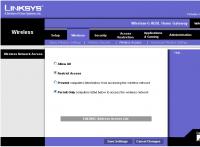 Linksys WRT54G - jak skonfigurować filtrowanie MAC bez szyfrowania?
