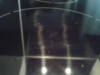 Electrolux EHH6340FXK induction hob blisters under one of the burners