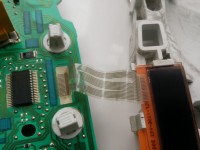 Peugeot 206 - Mileage display, how to replace (re-solder) the tape?