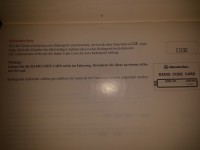 Decoding and Unblocking Radio MF2910 in Mercedes W210 Post-Battery Disconnection