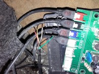 Czujnik parkowania, ucięty przewód od wyświatlacza.