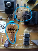 Toshiba 32LV933G: Damaged DPS-140SP Power Supply, Replacing IC901-DDA010 w/ ICE2A265 or TM0365R?