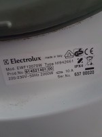 How to know the year of manufacture of an Electrolux washing machine?
