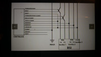 Citroen C2 I gen. - C2 Connection of the Motokey lock control panel.