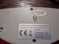 Elektroniczna waga łazienkowa (no name, brak tabliczki znamionowej) nie reaguje na obciążenie