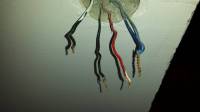 Single Light Switch: Connecting 3 Cables (Blue, Black, Red) in Two Rooms with IKEA Lamps