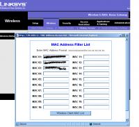 Linksys WRT54G - jak skonfigurować filtrowanie MAC bez szyfrowania?