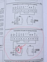 Photocells do not stop the gate, Faac 740D + Connection diagram
