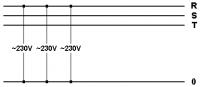 How to measure the voltage in a three-phase network?