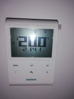 Control / setting of underfloor heating and radiators (mixed).