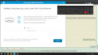 HP LaserJet M140w WiFi - Instalacja oprogramowania, białe pole - Nie można zainstalować