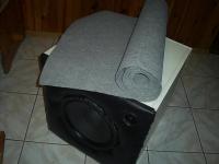 Subwoofer na Alphardzie HW1200 :) Nietypowe obicie :))