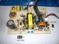 Prostownik Cemont IDcharger 15 - Spalone rezystory R10, R11, R4, R12, FQPF 7N80C, NEC D882