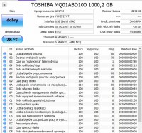 Toshiba MQ01ABD100 (1000,2GB) podczas skanowania zniknął folder