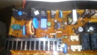 Samsung WF70F5E3W2W washing machine - recognition of a burnt resistor on the mod