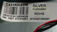 Silver IP-LE32-495523 (CV3663BH-Q32): Mark Silver, Model IP-LE32, ST3151A05-9 Screen Panel