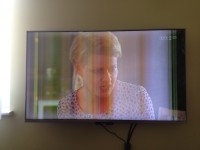 Pionowe paski na ekranie SONY Bravia KDL50W656A - czy to na pewno matryca?