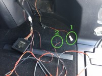 Mitsubishi Outlander II - Connecting Disconnected Reverse Sensor Wires #1 and #2