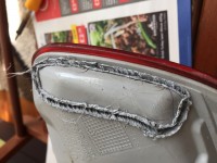 Bmw e92 coupe 2007 - Repair of the rear lamp, removing the plate from the led