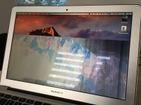 Macbook Air i5 2012 - stripes on the screen, tape fault or more screen?